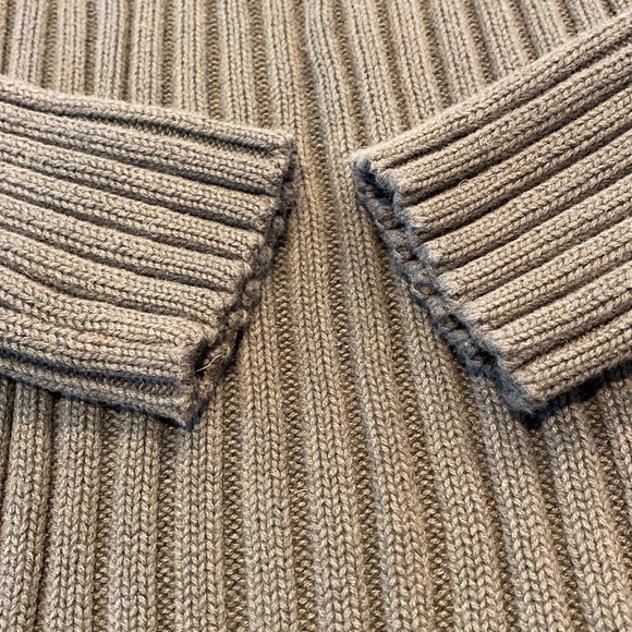 Express Knit Sweater 100% Cotton Dark Green Medium - Picture 6 of 12